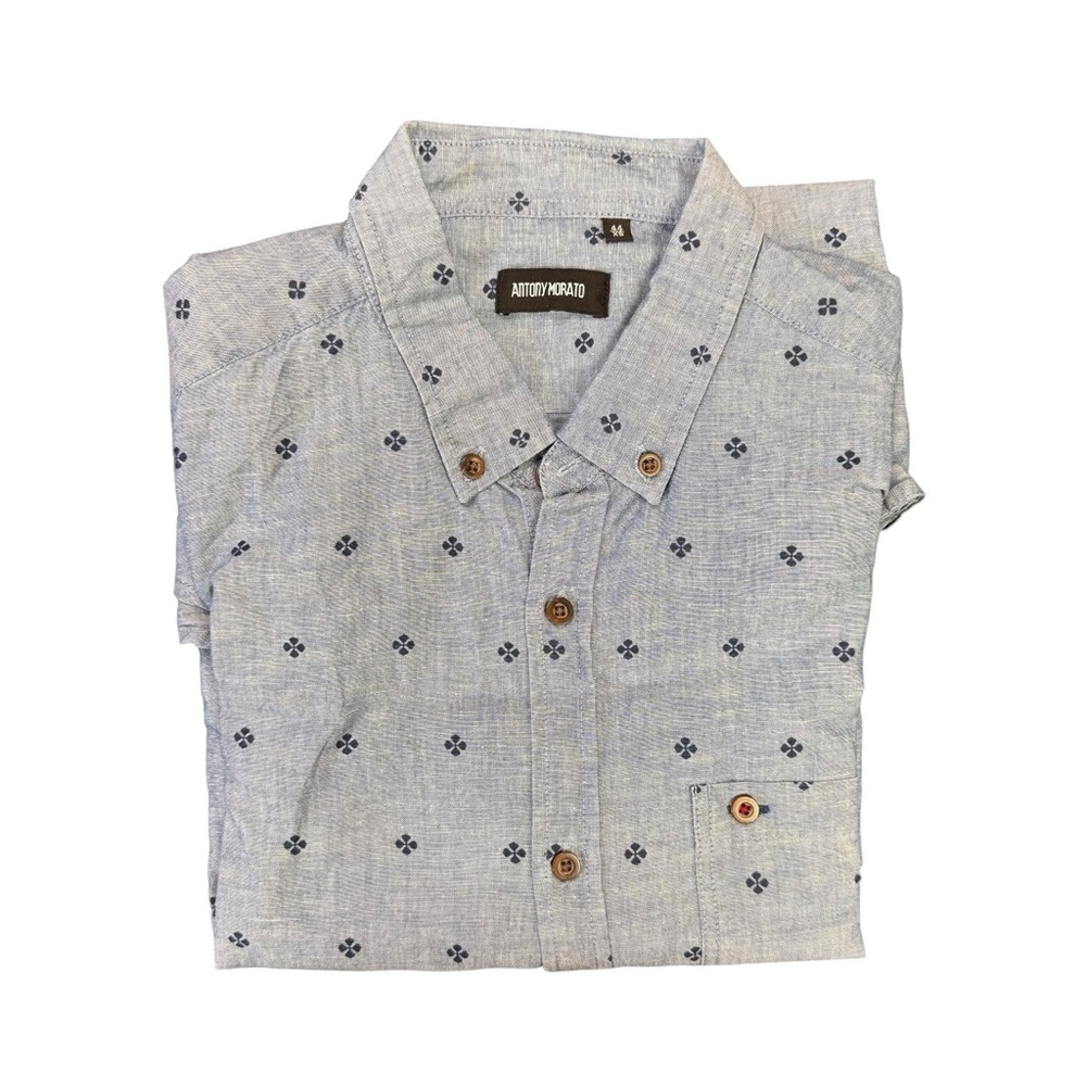 Anthony Morato Linen Blend Long Sleeve Shirt
